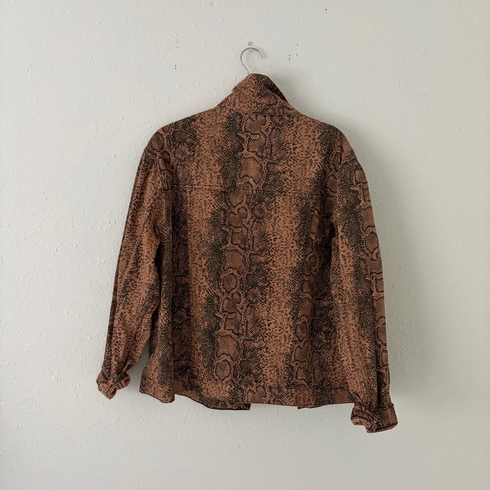 FREE PEOPLE SNAKE TRUCKER JACKET - Picture 5 of 10